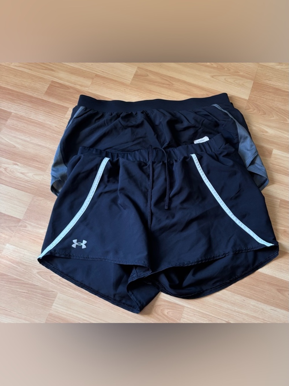 Under Armour Black Running Shorts Two Pairs